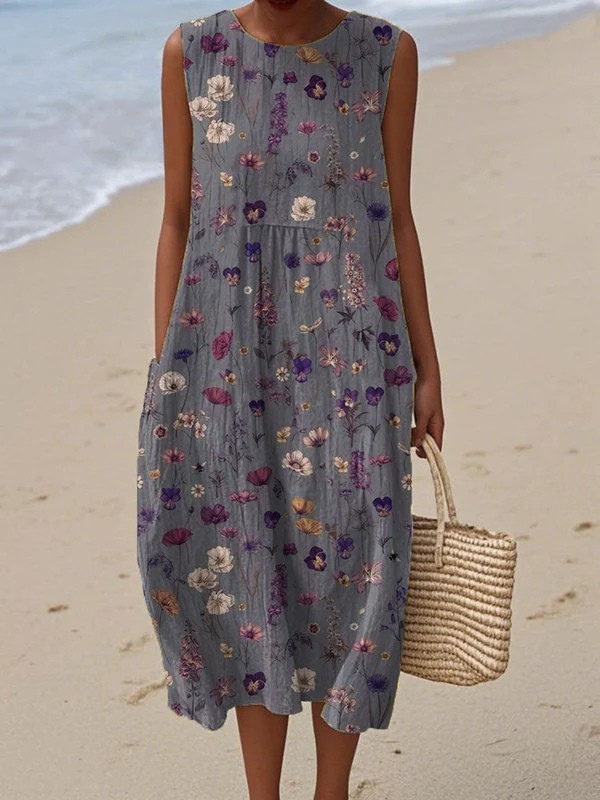 Gwen™ Floral Print Midi Dress