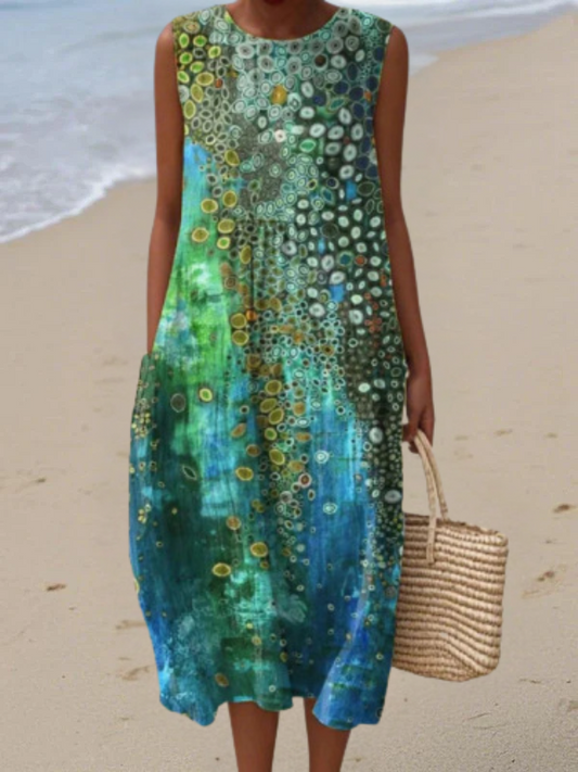 Zara™ Ocean Breeze Midi Dress